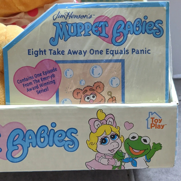 Jim Henson's Muppet Babies Plush Baby Fozzie NWT in box Rare VTG CD collectible - Picture 2 of 6
